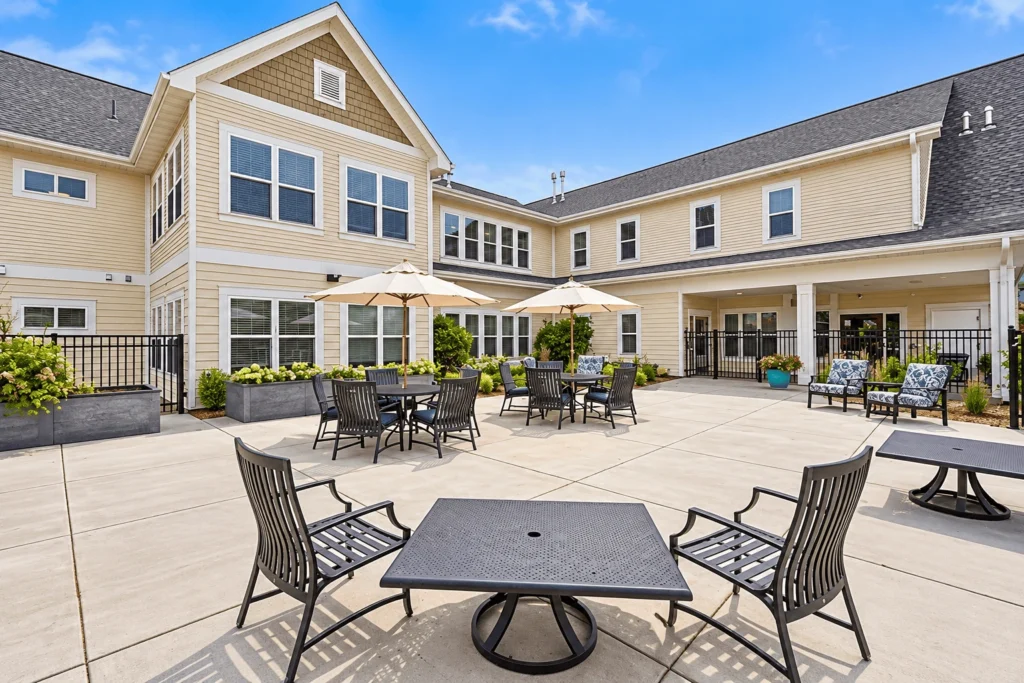 Inviting Beige Courtyard Patio